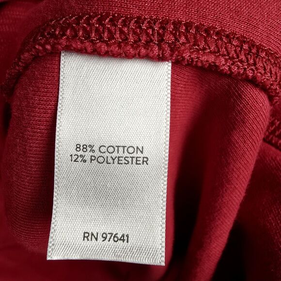 J Jill Tunic 3X Red Cotton Blend V Neck Soft Relaxed Long Sleeve Oversized Fall - Picture 7 of 11